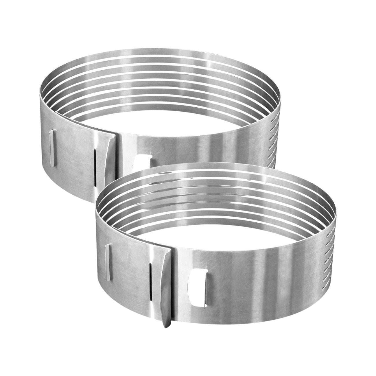 Ensemble de 2 Cercles à pâtisserie pour trancher les gâteaux en étages 26 à 28 cm Zenker Smart Pastry Zenker - Mathon - 1