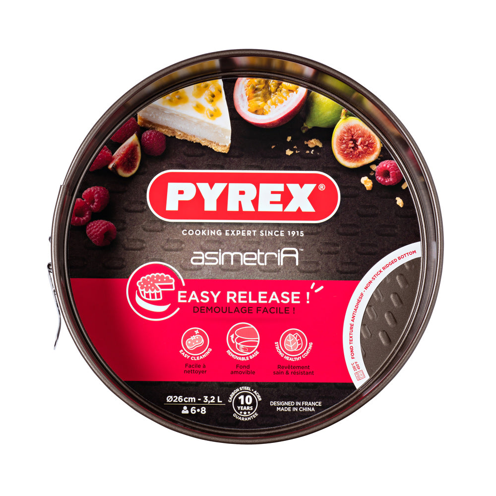 Moule à manqué à charnières Asimetria 26 cm en métal Pyrex - Mathon