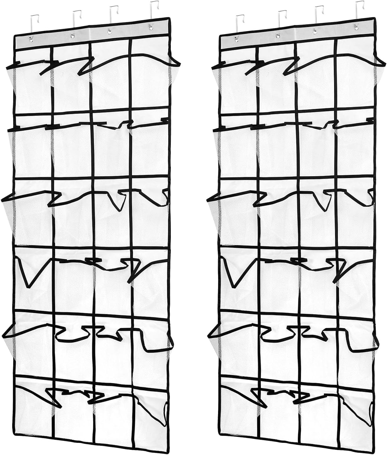 2 Rangements Suspendu pour Porte, 24 Grandes Poches Vendos85 - Mathon