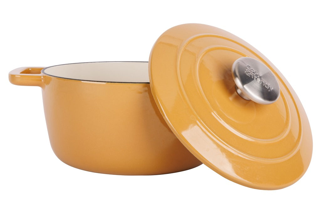 Cocotte en Fonte émaillée, FONTESTIC, Amber Gold, D20 cm Cosy & Trendy - Mathon - 2