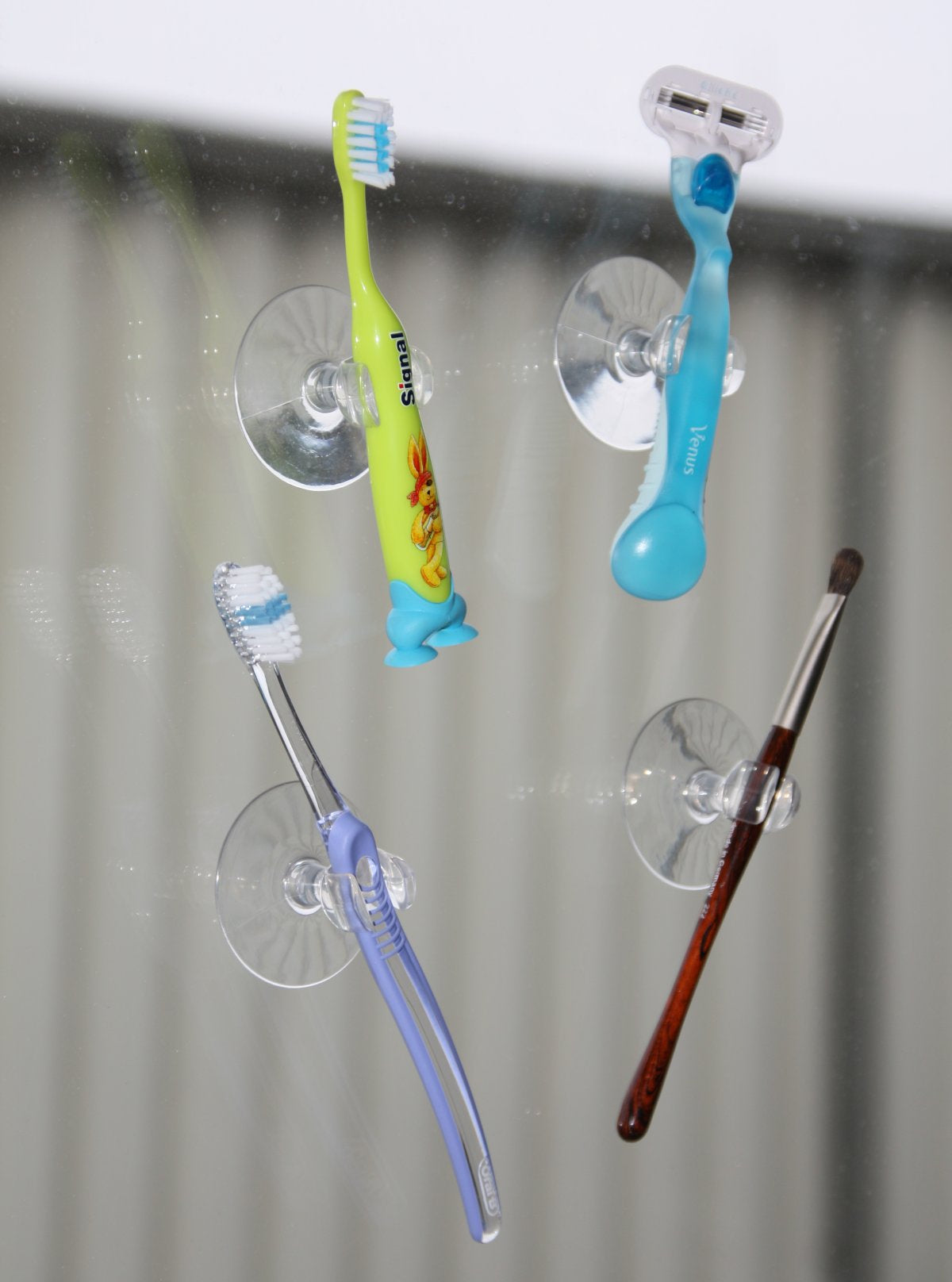 Porte-brosse à dents avec ventouse  Tecno Fackelmann - Mathon - 4