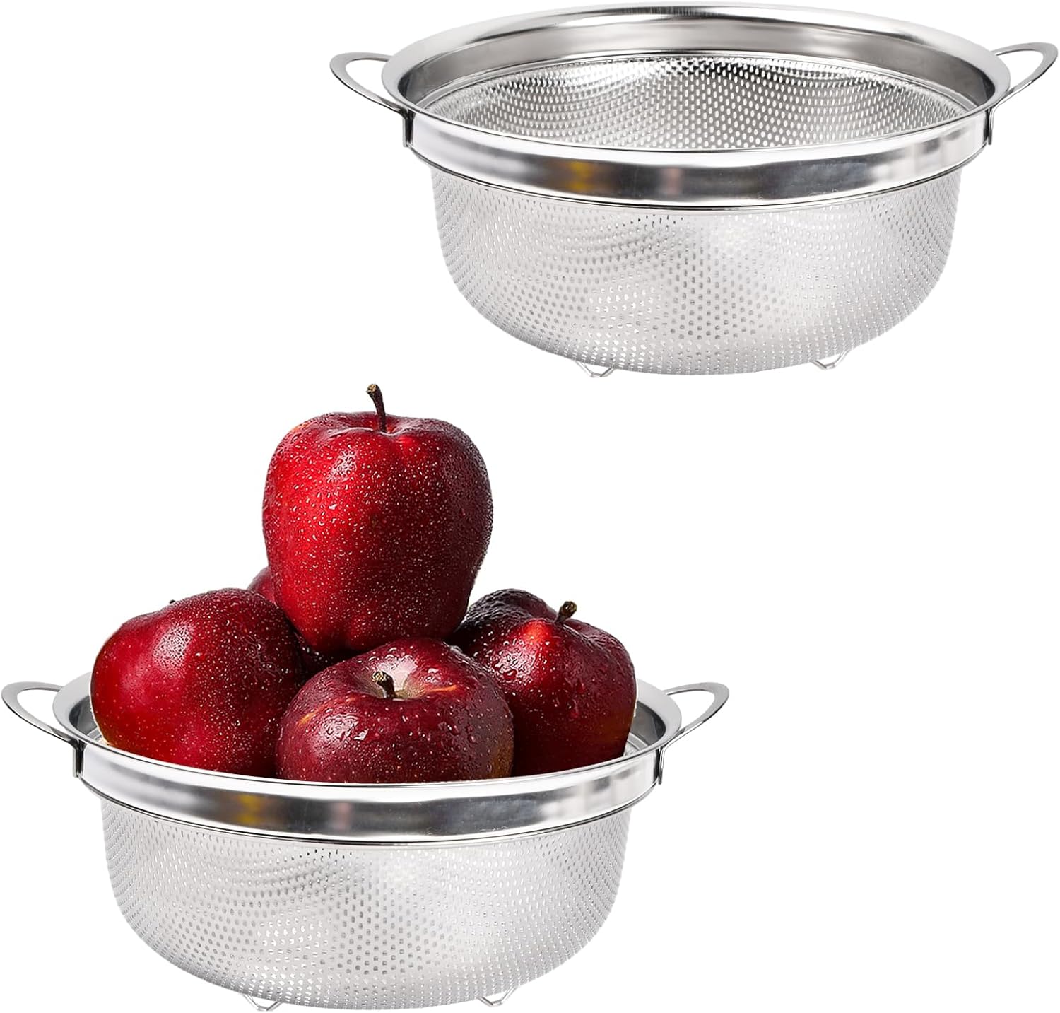 Passoires à Pâtes de 21 cm en Acier Inoxydable avec Poignée Vendos85 - Mathon