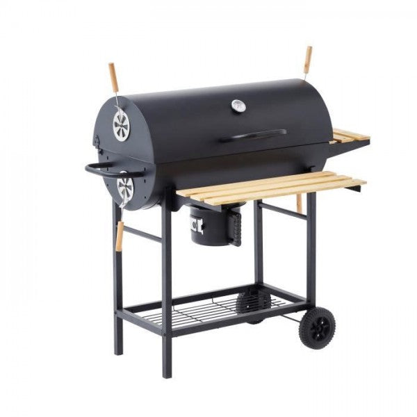 Barbecue A Charbon Mike - 2 Grilles Acier Chromé - Surface De Cuisson Cookingbox - Mathon - 1