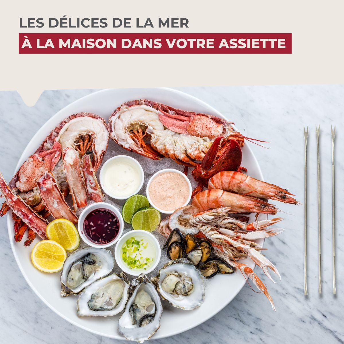 Lot de 6 fourchettes à crustacé en acier inoxydable 18,5 cm Fackelmann - Mathon - 2