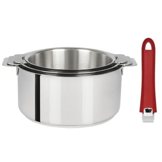 Série 3 casseroles et une poignée amovible Cristel - Mathon - 1