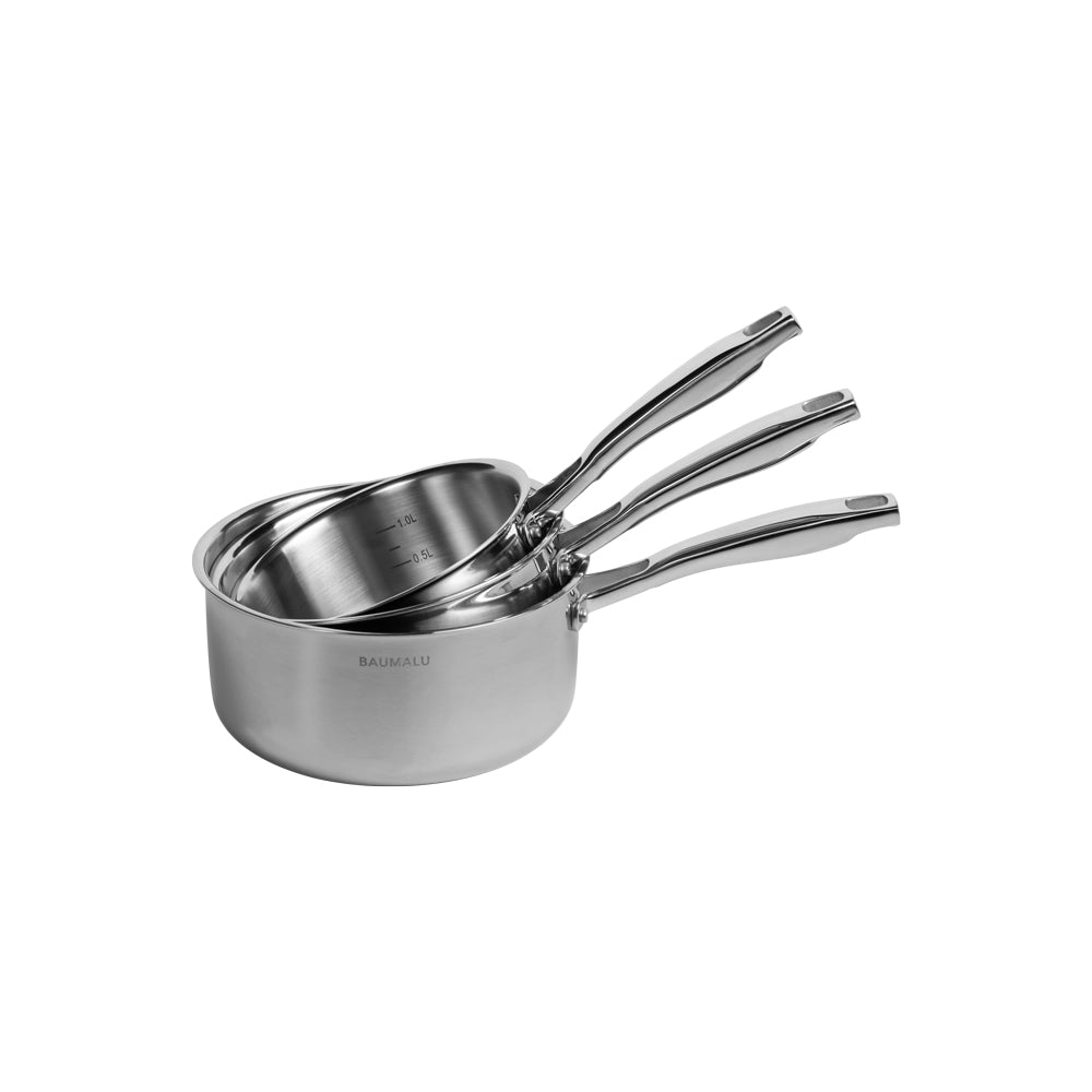 Lot de 3 casseroles Tripli 16/18/20 cm Baumalu - Mathon - 1