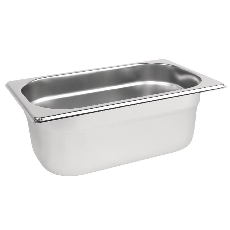 Bac Gastro Inox GN 1/4 - 100 mm - Vogue - Mathon - 1