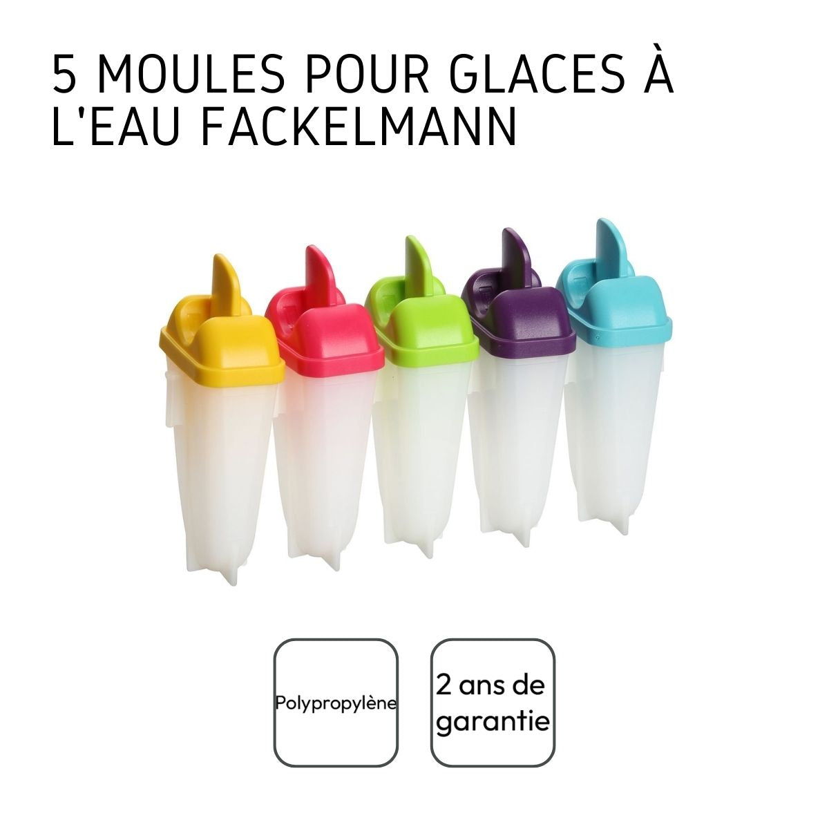 Lot de 5 moules pour glaces à l
