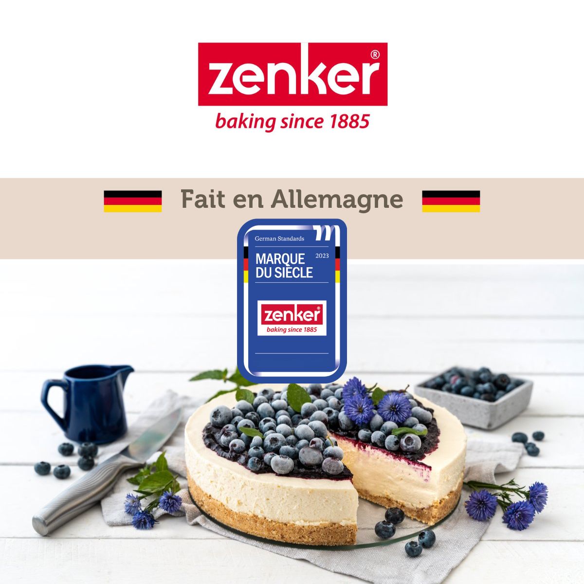 Moule à manqué à charnière fond en verre 26 cm Zenker Energy Zenker - Mathon - 7