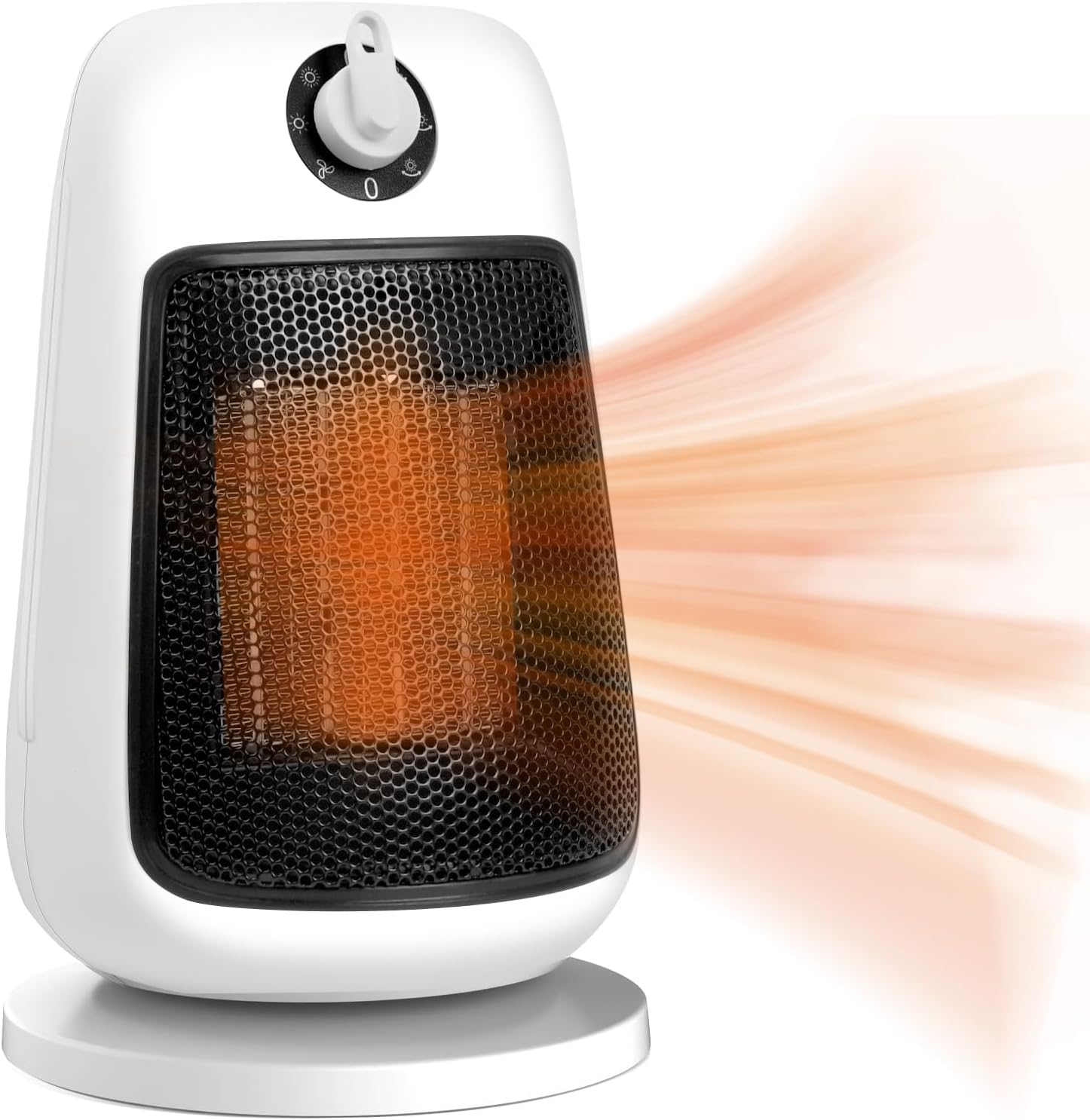 Radiateur Soufflant Oscillant à 90° 1500W blanc Vendos85 - Mathon