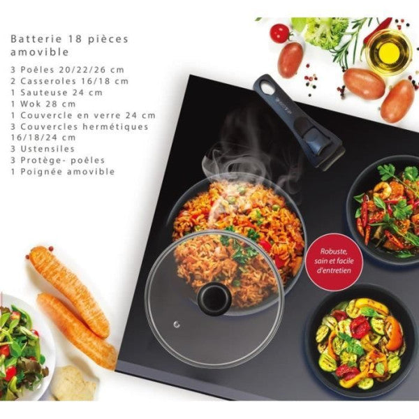 Batterie De Cuisine - Tous Feux Dont Induction - Art & Cuisine - Ac182 Art et Cuisine - Mathon - 4