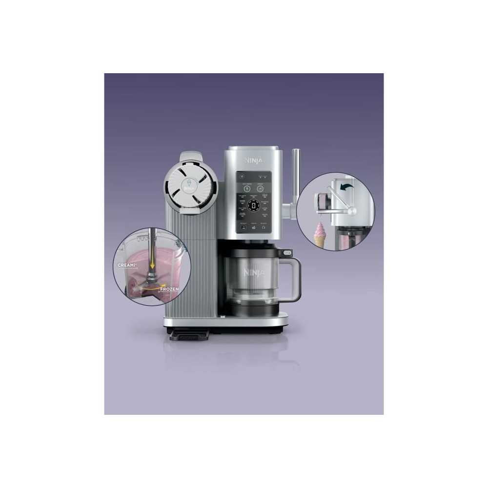 Machine A Glaces Ninja - Creami Swirl Nc701eu - Capacité 480ml - 13 Programmes Dont Glaces A L