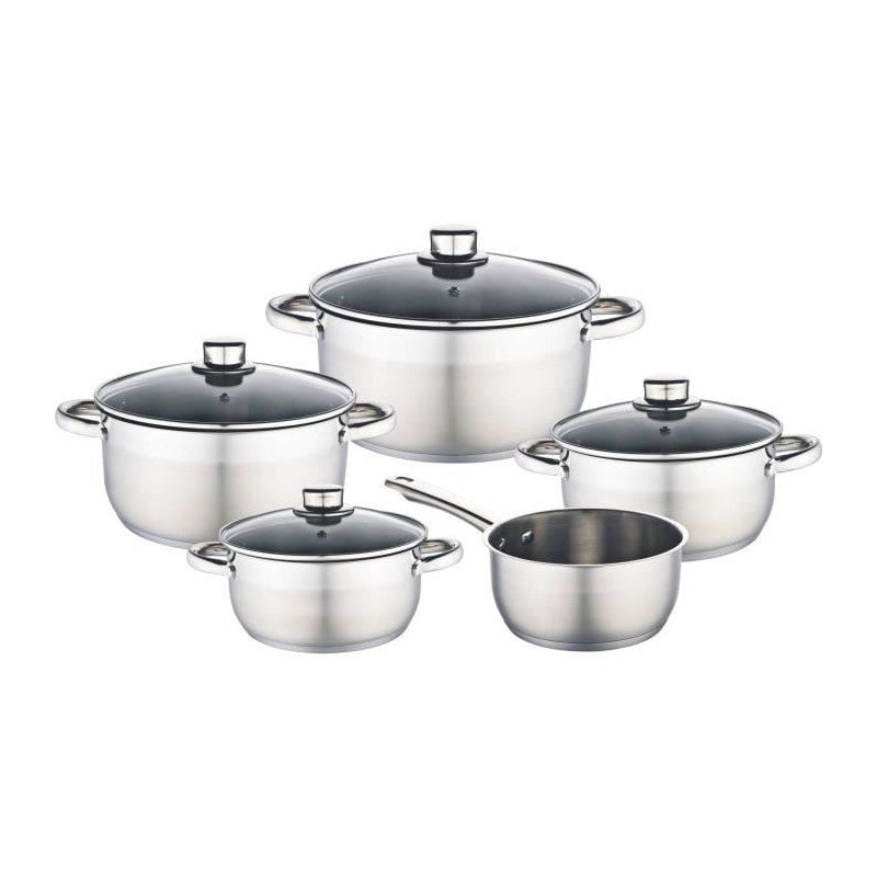 Baumalu 341979 Batterie 9 Pieces Inox - Tous Feux Dont Induction Baumalu - Mathon - 1