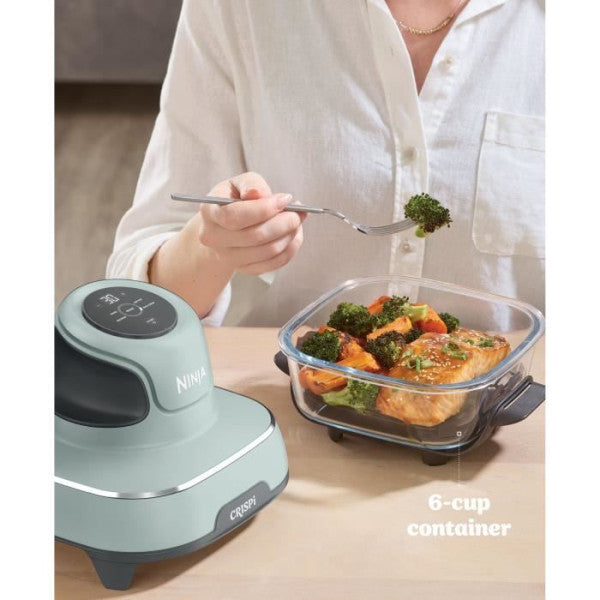 Friteuse Sans Huile Ninja Crispi Airfryer En Verre Fn101eusg Vert Gris Ninja - Mathon - 3