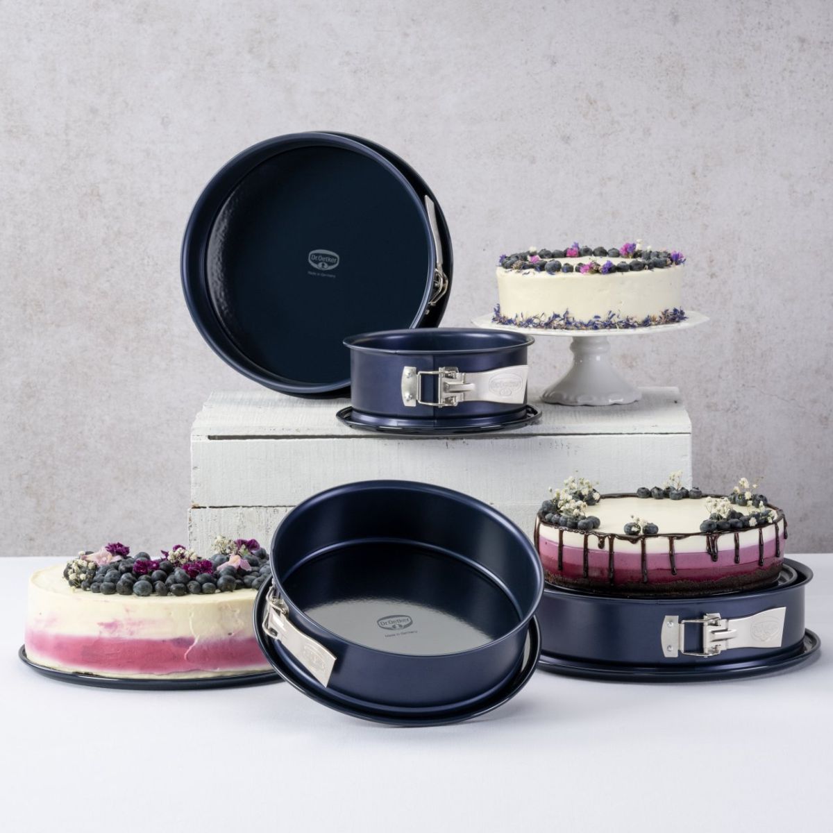 Ensemble de 2 Moules à manqué à charnière 26 cm  Back Liebe Dr. Oetker - Mathon - 8