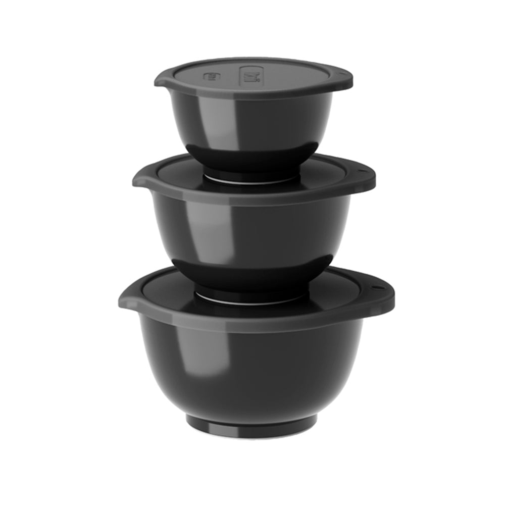 Set de 3 bols noir 0,25/0,5/0,75 L Rosti - Mathon