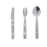 Set de 3 couverts emboitables Outdoor 4 fonctions acier inox Jean Dubost - Mathon - 1