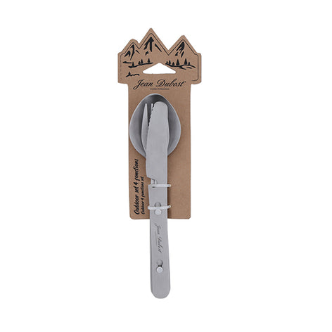 Set de 3 couverts emboitables Outdoor 4 fonctions acier inox Jean Dubost - Mathon - 2