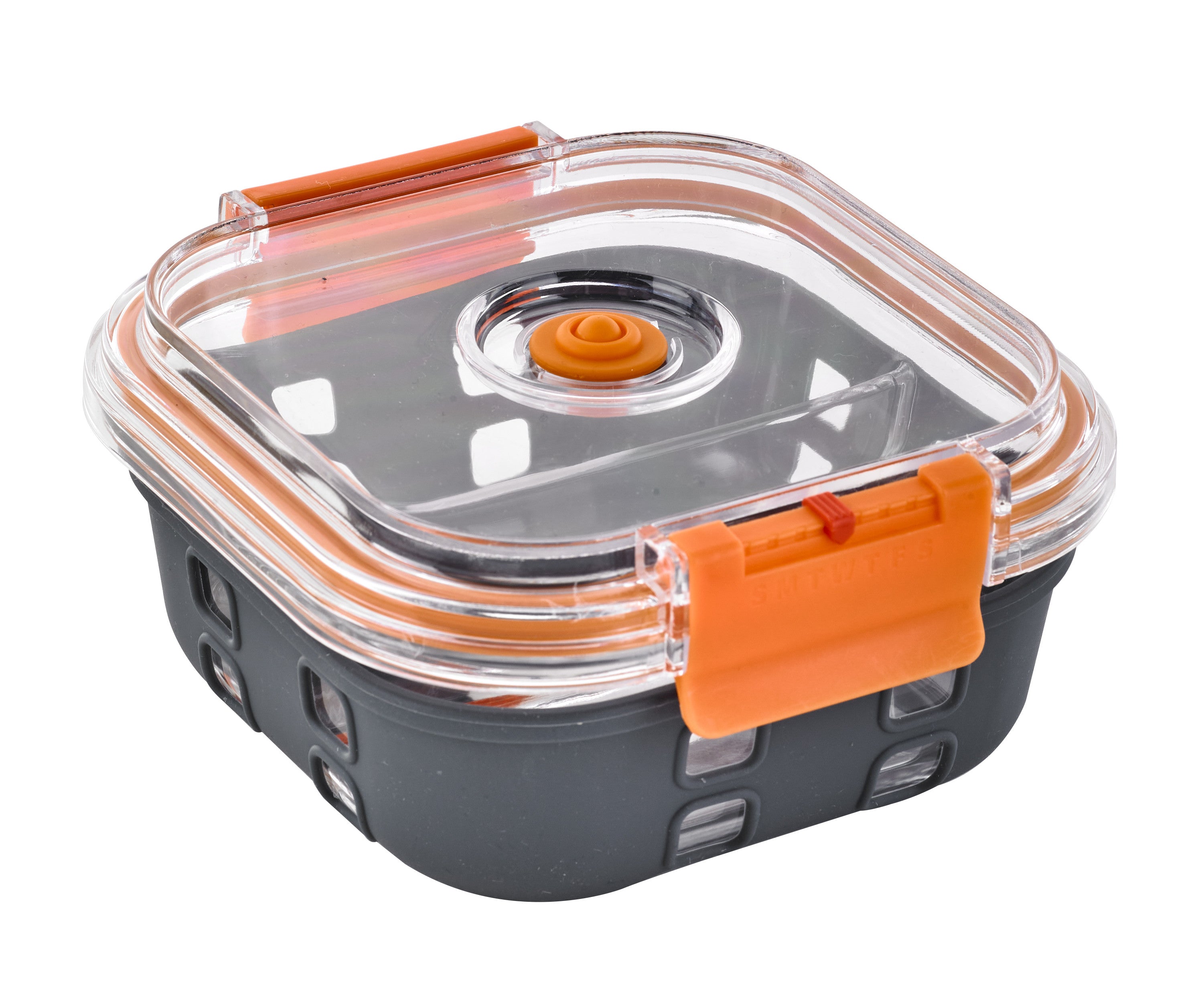 24Pcs - Bol carre borosilicate compartimentée+couv acrylique transp+protection silicone 152x152x60mm 770ml FirstPack - Mathon