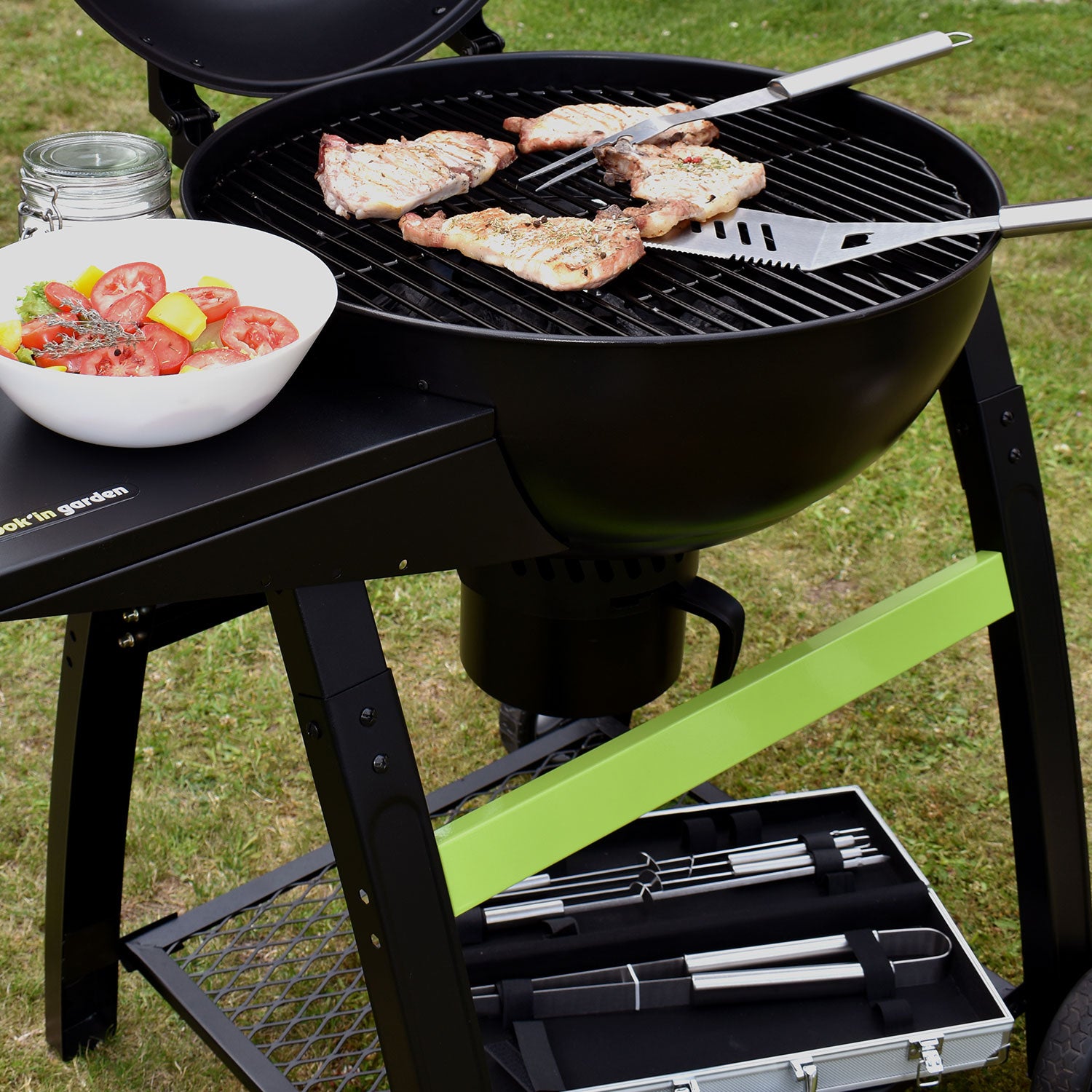 Valisette chef et ses accessoires pour barbecue Cook