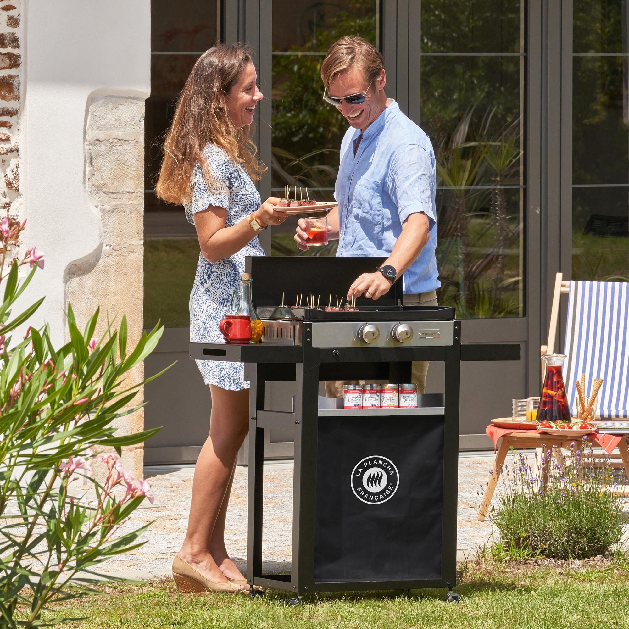 La Plancha Francaise Gaz 250 Duo Edition (Chariot Et Couvercle Inclus) Le Marquier - Mathon - 3