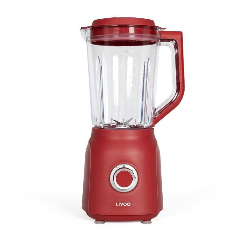 Blender - Livoo - Dop242r - Rouge Chili Et Tranparent Livoo - Mathon - 1