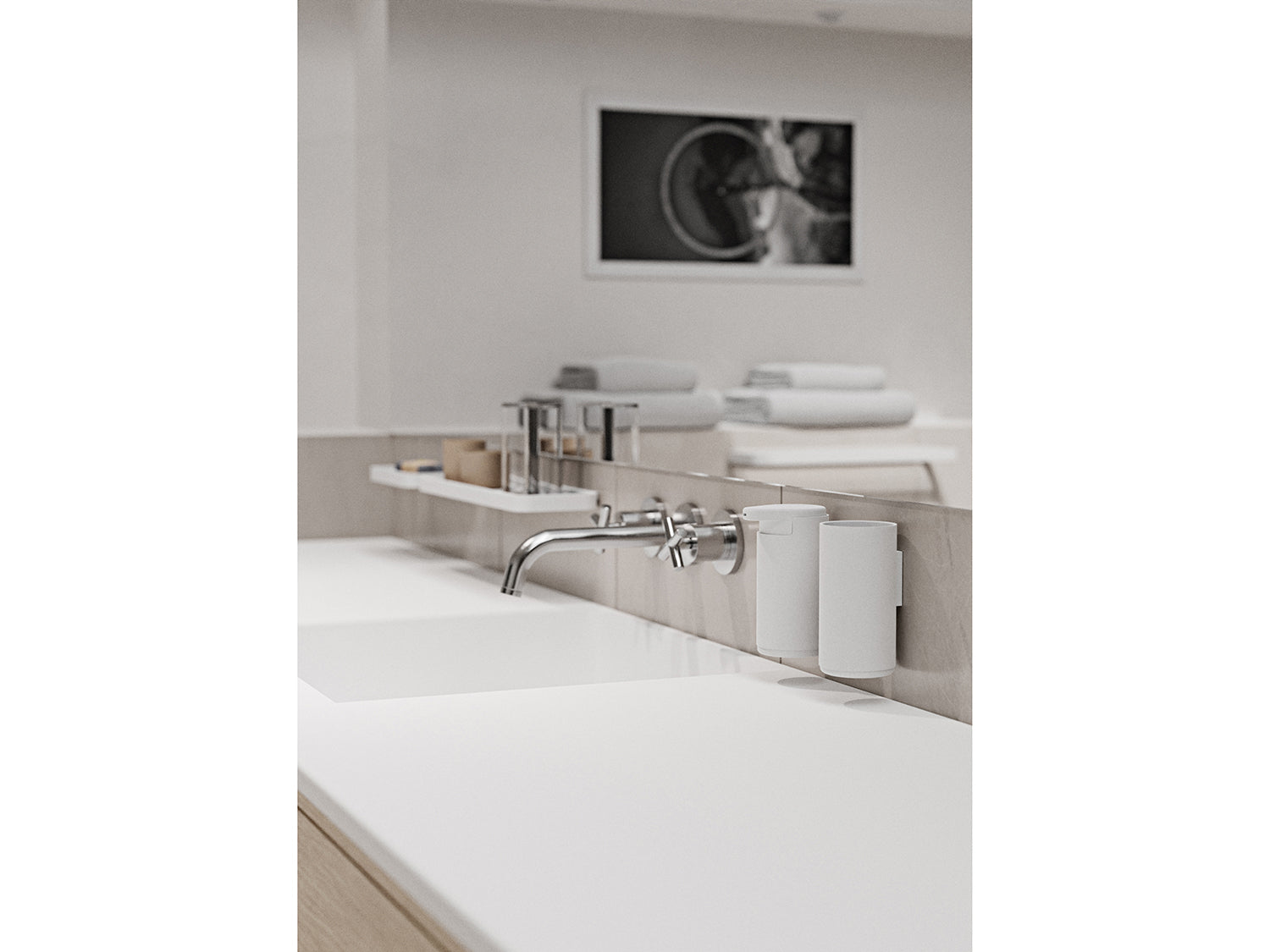 Verre à dents à accrocher RIM en aluminium et abs Blanc Zone Denmark - Mathon - 7