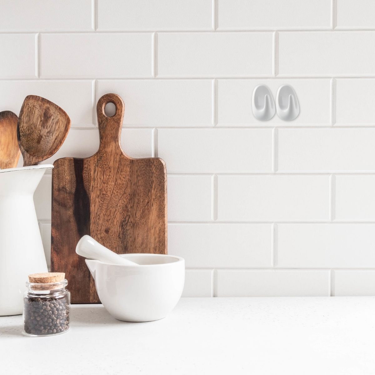 Ensemble de 4 crochets adhésifs universels  Tecno Fackelmann - Mathon - 2