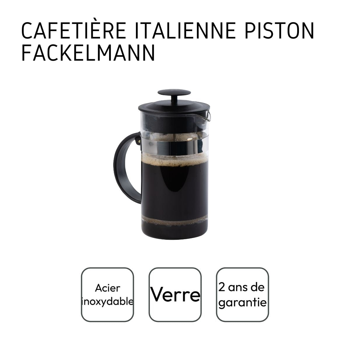 Cafetière à piston 1L Fackelmann - Mathon - 4