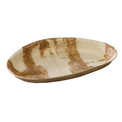 10Pcs - Assiette en palmier forme oeuf  270x170x25mm 400ml FirstPack - Mathon - 1