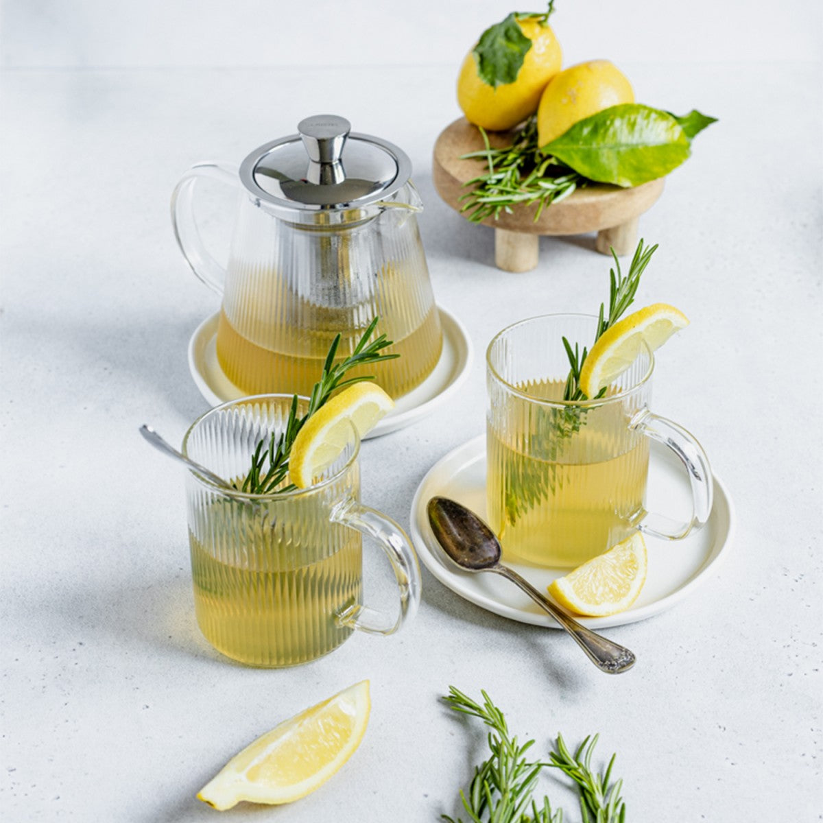 Set théière Darjeeling et 2 mugs en verre Cristel - Mathon - 2