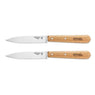 Lot 2 Couteaux office N°112 lame lisse inox 10 cm naturel Opinel - Mathon - 1