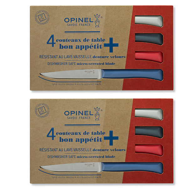 Lot de 2 coffrets 4 couteaux de table Primo Opinel - Mathon - 1