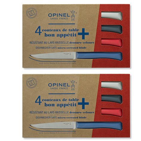 Lot de 2 coffrets 4 couteaux de table Primo Opinel - Mathon - 1