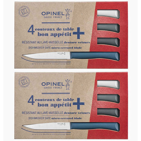 Lot de 2 coffrets 4 couteaux de table Tempête Opinel - Mathon - 1