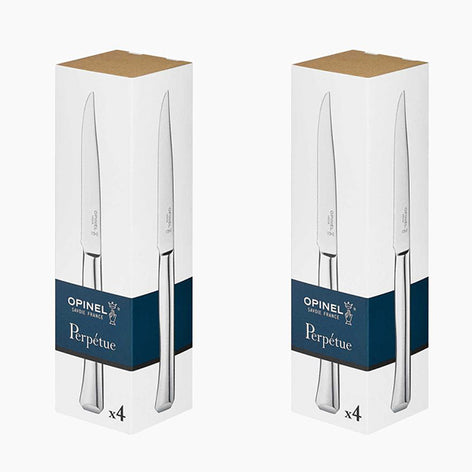 Lot de 2 coffrets de 4 couteaux Perpétue inox Opinel - Mathon - 1