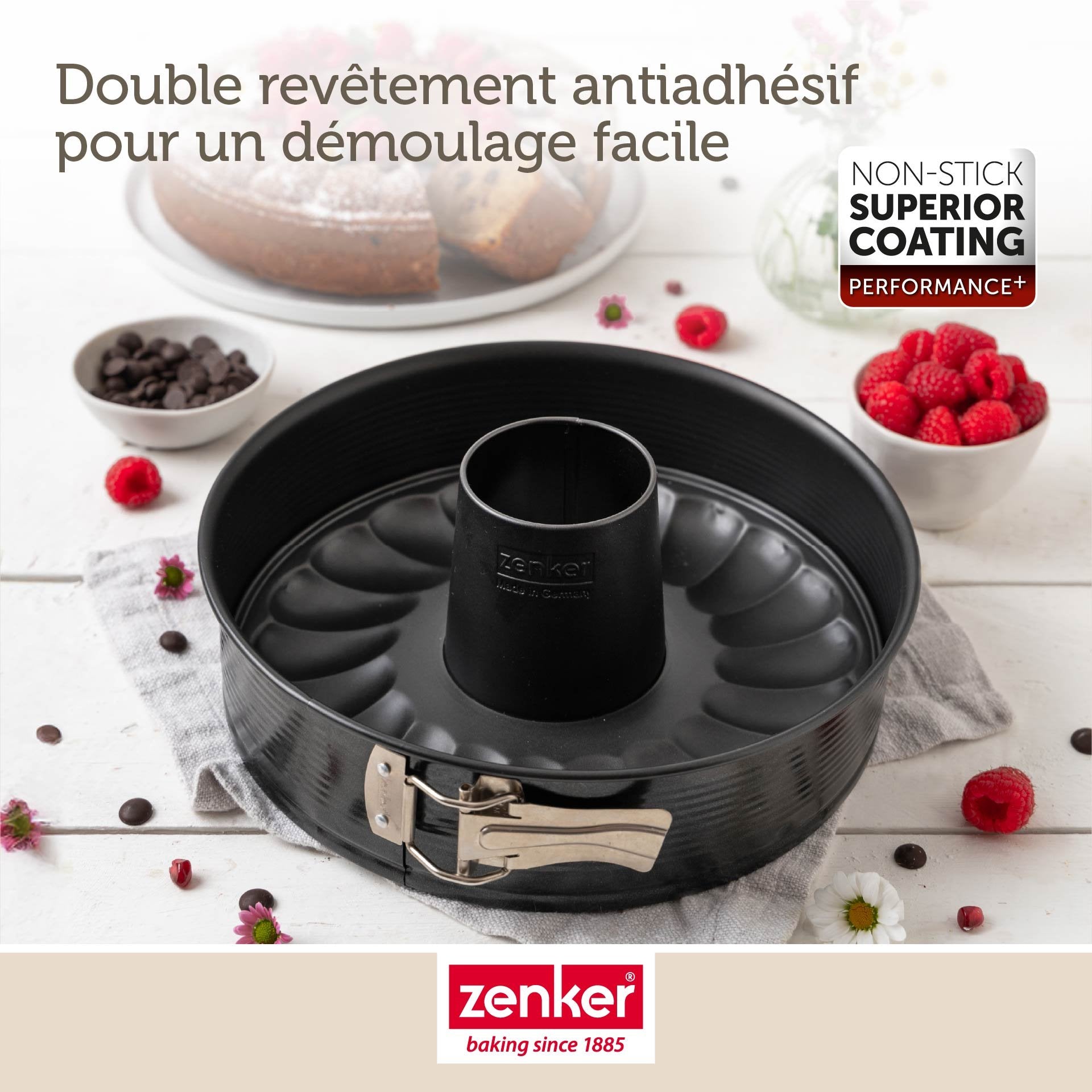 Moule à manqué et à savarin double fond 28 cm Zenker PerfectBack+ Zenker - Mathon - 9