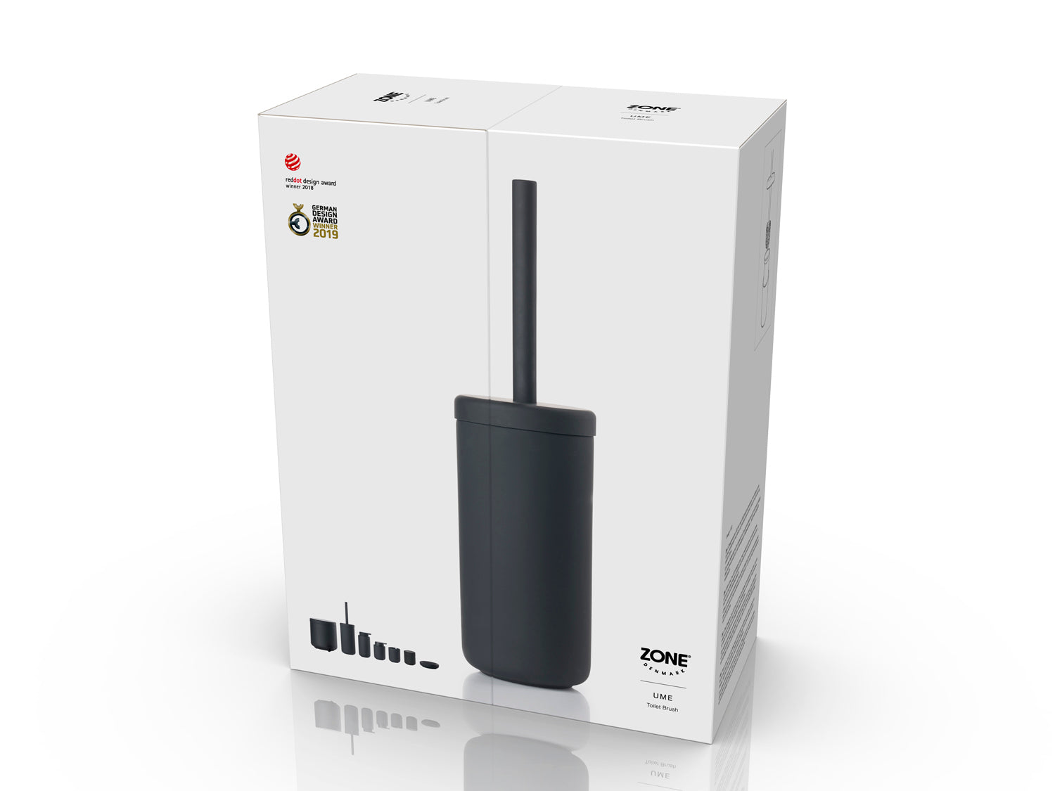 Brosse de toilette UME en grès et polypropylène Noir Zone Denmark - Mathon - 4