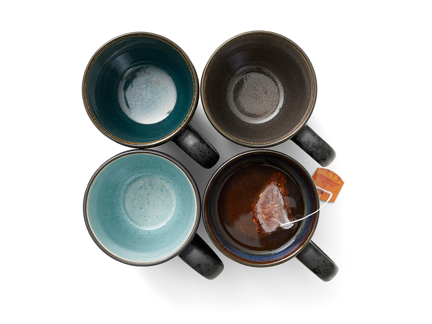 Set de 4 mugs GASTRO en grès Noir/foncé Bitz - Mathon - 5