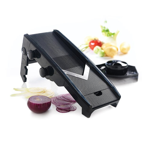 Mandoline lame V multi-râpes noir Mastrad - Mathon - 1
