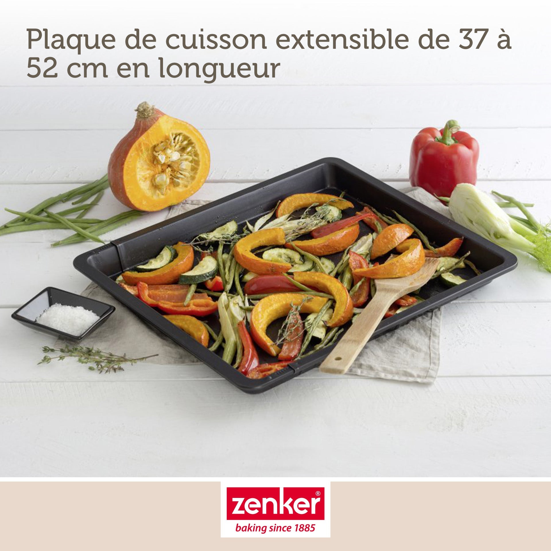 Plaque de cuisson four extensible de 37 à 52 cm Zenker Black Metallic Zenker - Mathon - 4