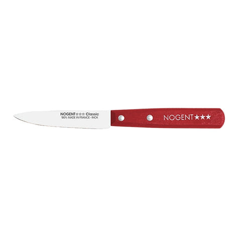 Couteau office classic 9 cm rouge Nogent - Mathon