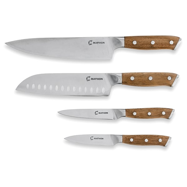 Set de 4 couteaux bois d