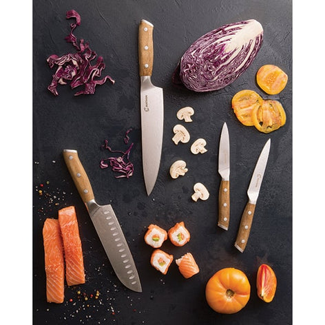 Set de 4 couteaux bois d