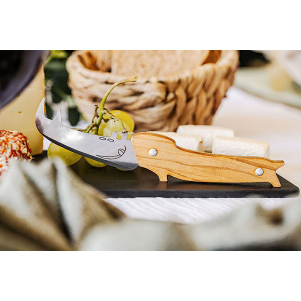 Couteau à fromage Rhino manche en bois d
