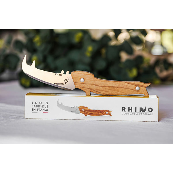 Couteau à fromage Rhino manche en bois d