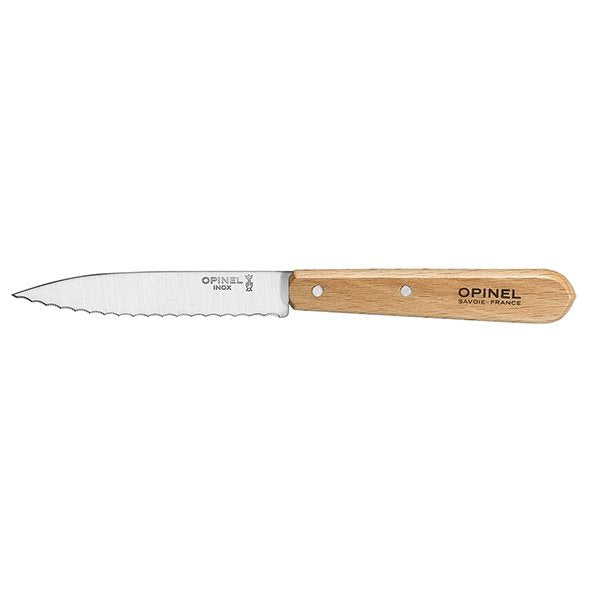 Couteau N°113 lame crantée inox 10 cm naturel Opinel - Mathon - 1