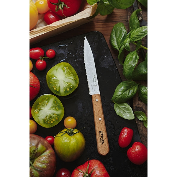 Couteau N°113 lame crantée inox 10 cm naturel Opinel - Mathon - 3