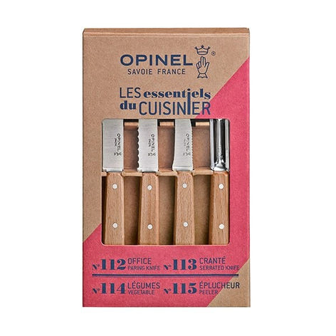 Coffret 4 couteaux Essentiels Hêtre Opinel - Mathon - 2
