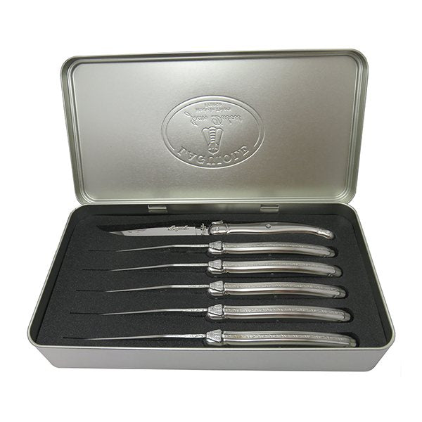 Coffret 6 couteaux à steak Laguiole inox Jean Dubost - Mathon - 1